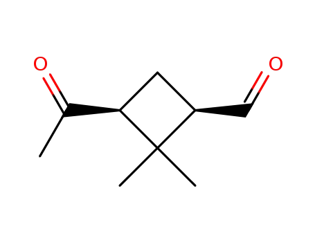 시클로부탄카르복스알데히드, 3-아세틸-2,2-디메틸-, (1R,3S)-(9CI)