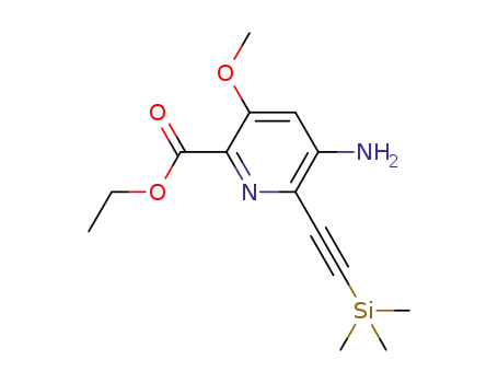 ethyl 3-methoxy-5-amino-6-trimethylsilylacetylenepyridine-2-carboxylate