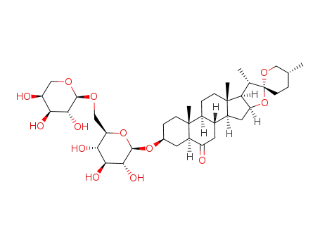 Spirostan-6-one,3-[(6-O-a-L-arabinopyranosyl-b-D-glucopyranosyl)oxy]-, (3b,5a,25R)-
