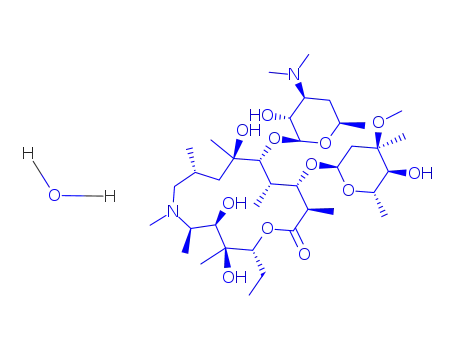 Molecular Structure of 117772-70-0 (Azithromycin dihydrate)
