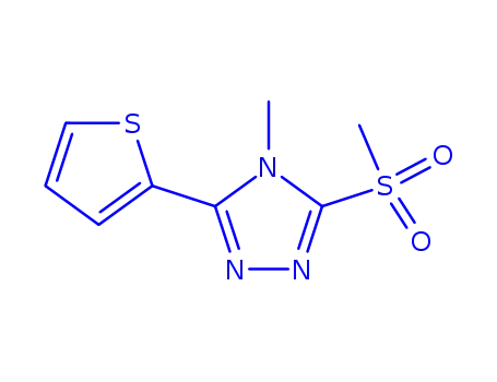 4H-1,2,4-Triazole, 4-methyl-3-(methylsulfonyl)-5-(2-thienyl)-