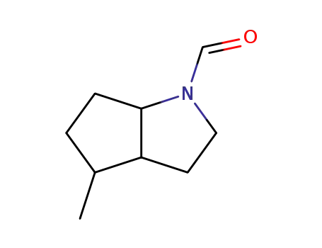 Molecular Structure of 116679-53-9 (Cyclopenta[b]pyrrole-1(2H)-carboxaldehyde, hexahydro-4-methyl- (9CI))