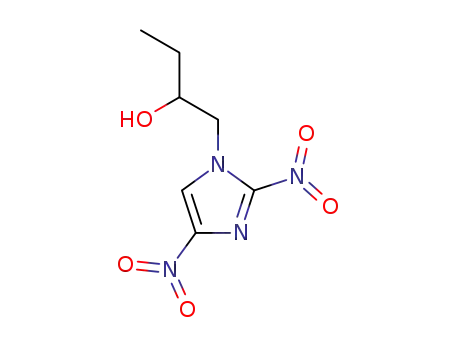 Molecular Structure of 127692-28-8 (1-(2,4-dinitro-1H-imidazol-1-yl)butan-2-ol)