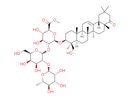 Molecular Structure of 117210-13-6 (dehydrosoyasaponin I methyl ester)