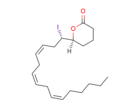 (S)-6-((3Z,6Z,9Z)-(S)-1-Iodo-pentadeca-3,6,9-trienyl)-tetrahydro-pyran-2-one