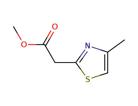 Molecular Structure of 117840-81-0 ((4-METHYL-THIAZOL-2-YL)-ACETIC ACID METHYL ESTER)