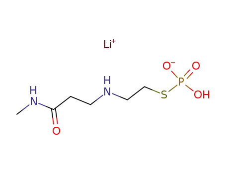 Molecular Structure of 127914-17-4 (lithium N~3~-{2-[(hydroxyphosphinato)sulfanyl]ethyl}-N-methyl-beta-alaninamide)