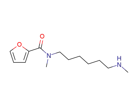 Molecular Structure of 116784-90-8 (furan-2-carboxylic acid methyl-(6-methylamino-hexyl)-amide)