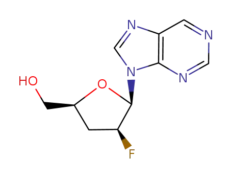 9-(2',3'-디데옥시-2'-플루오로아라비노푸라노실)퓨린