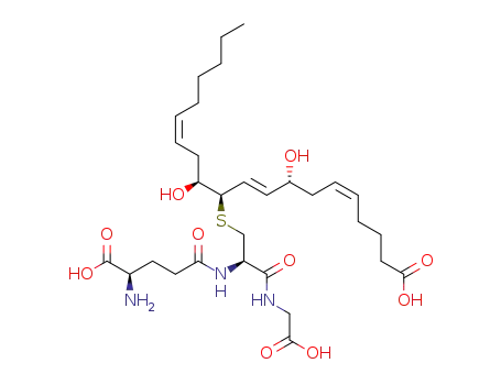 8,12-Dihydroxy-11-glutathionyleicosa-5,9,14-trienoic acid
