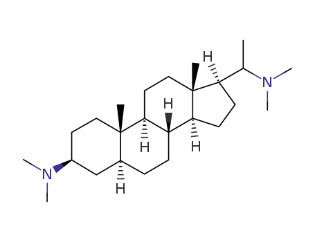 Molecular Structure of 1172-08-3 ((20S)-N,N,N',N'-Tetramethyl-5α-pregnane-3β,20-diamine)