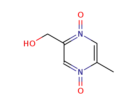 Molecular Structure of 117887-01-1 (Pyrazinemethanol,  5-methyl-,  1,4-dioxide  (6CI))