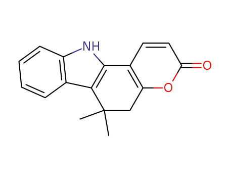 Pyrano(3,2-a)carbazol-3(5H)-one, 6,11-dihydro-6,6-dimethyl-