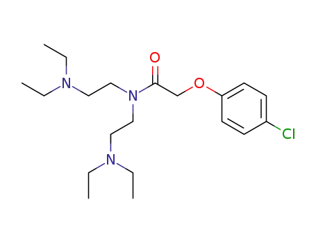 Molecular Structure of 1170-51-0 (2-(p-Chlorophenoxy)-N,N-bis[2-(diethylamino)ethyl]acetamide)