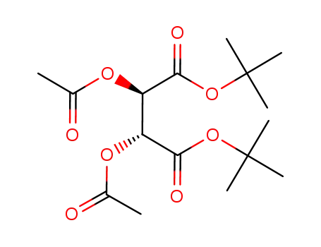 Molecular Structure of 117384-47-1 (O,O′-diacetyl di-tert-butyl L-tartrate)