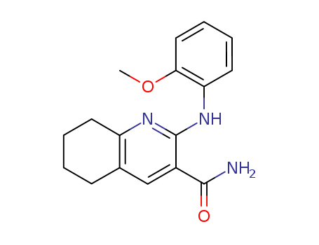 3-QUINOLINECARBOXAMIDE,5,6,7,8-TETRAHYDRO-2-((2-METHOXYPHENYL)AMINO)-