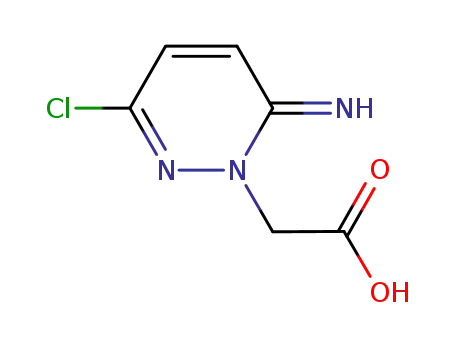 Molecular Structure of 127566-18-1 (6-Chloro-3-imino-2,3-dihydropyridazine-2-acetic acid)