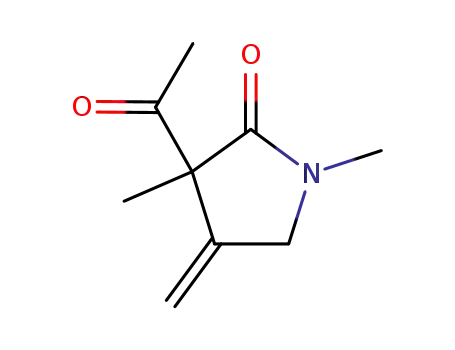 2-Pyrrolidinone, 3-acetyl-1,3-dimethyl-4-methylene- (9CI)