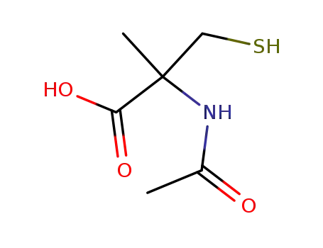 Molecular Structure of 116894-35-0 (Cysteine,  N-acetyl-2-methyl-)