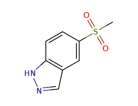 Molecular Structure of 1173999-87-5 (5-(Methylsulfonyl)-1H-indazole)