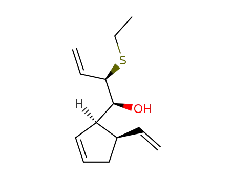 (-)-(1S,2R,1'R,5'R)-2-(ethylthio)-1-(5'-vinylcyclopent-2'-enyl)but-3-en-1-ol