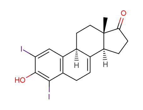 2,4-diiodo-3-hydroxy-1,3,5<sup>(10)</sup>,7-estratetraen-17-one