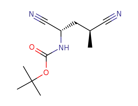 (2S,4S)-2-tert-butoxycarbonylamino-4-methyl-pentanedinitrile