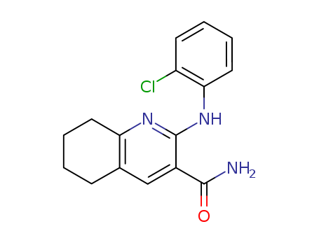 3-QUINOLINECARBOXAMIDE,5,6,7,8-TETRAHYDRO-2-((2-CHLOROPHENYL)AMINO)-