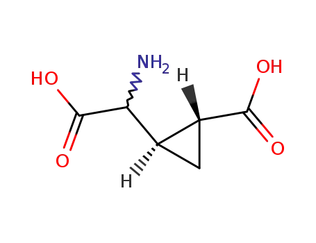 Cyclopropaneacetic acid, alpha-amino-2-carboxy-, (alphaS,2S)- (9CI)