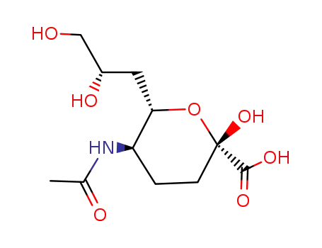 Molecular Structure of 117193-44-9 (N-acetyl-4,7-dideoxyneuraminic acid)