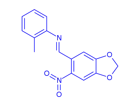2-methyl-N-[(6-nitro-1,3-benzodioxol-5-yl)methylene]aniline