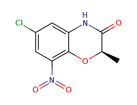 (2R)-6-CHLORO-2-METHYL-8-NITRO-2H-1,4-BENZOXAZIN-3(4H)-ONE