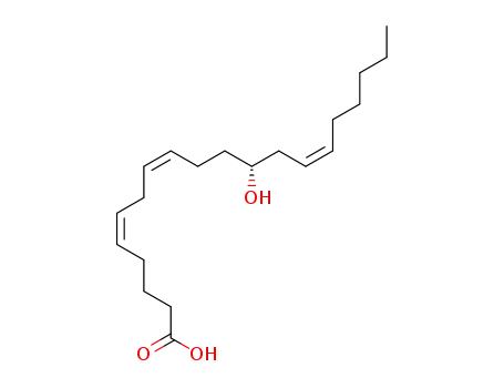 Molecular Structure of 117346-20-0 (12-hydroxy-5,8,14-eicosatrienoic acid)