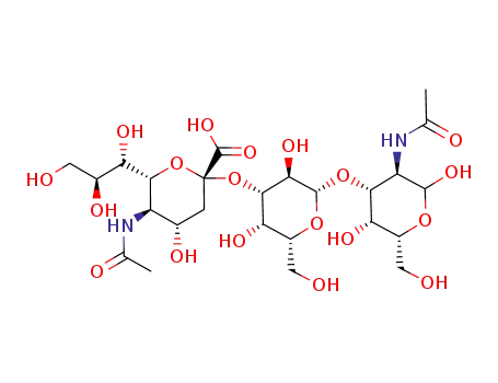 Molecular Structure of 142434-22-8 (alpha-Neu5Ac-2-3-Gal-1-3-GlcNAc)
