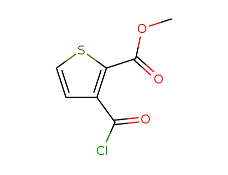 2-티오펜카르복실산, 3-(클로로카르보닐)-, 메틸 에스테르(9CI)