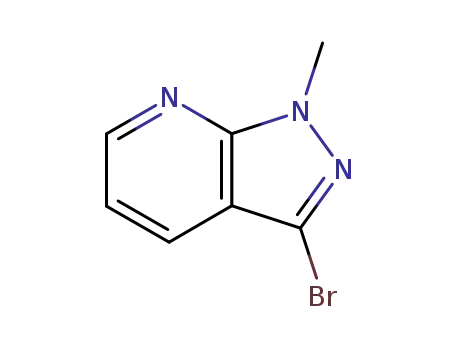 Molecular Structure of 116855-03-9 (3-BROMO-1-METHYL-1H-PYRAZOLO[3,4-B]PYRIDINE)