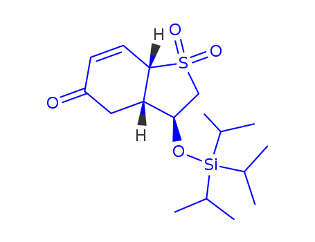 3-TRIISOPROPYLSILYLOXY-2,3,3A,7A-TETRAHYDROBENZO[B]THIOPHEN-5(4H)-ONE 1,1-DIOXIDE
