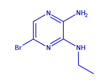 2- 아미노 -5- 브로 모 -3- (에틸 라 미노) 피라진