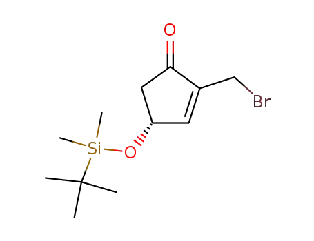 (R)-2-Bromomethyl-4-(tert-butyldimethylsiloxy)cyclopent-2-enone