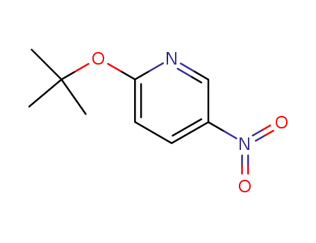 Molecular Structure of 72617-83-5 (Pyridine, 2-(1,1-dimethylethoxy)-5-nitro- (9CI))