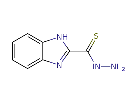 Molecular Structure of 127627-22-9 (1H-Benzimidazole-2-carbothioicacid,hydrazide(9CI))