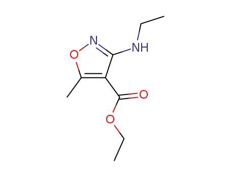 Molecular Structure of 116545-16-5 (4-Isoxazolecarboxylicacid,3-(ethylamino)-5-methyl-,ethylester(9CI))