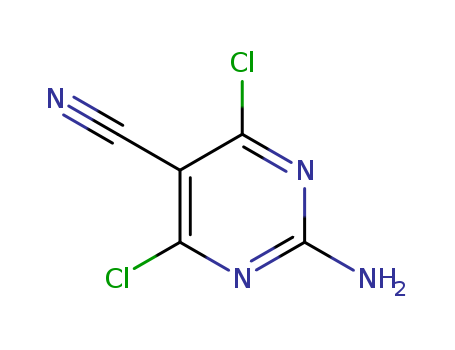 2-amino-4,6-dichloropyrimidine-5-carbonitrile