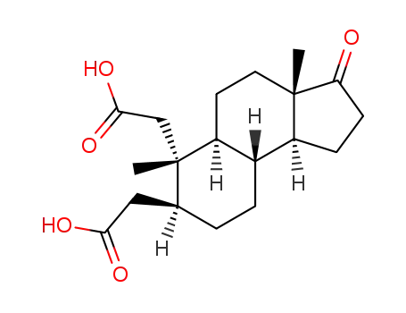 Molecular Structure of 1165-38-4 (2,3-Seco-5-androstan-17-one-2,3-dicarboxylic acid)