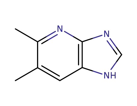 Molecular Structure of 116599-56-5 (1H-Imidazo[4,5-b]pyridine,5,6-dimethyl-(9CI))