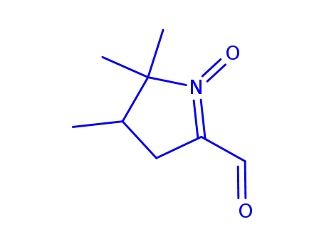 Molecular Structure of 116509-39-8 (2H-Pyrrole-5-carboxaldehyde, 3,4-dihydro-2,2,3-trimethyl-, 1-oxide (9CI))