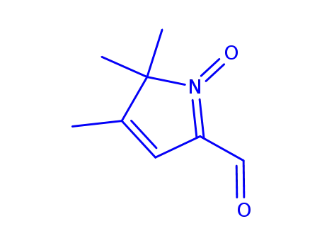 Molecular Structure of 116509-38-7 (2H-Pyrrole-5-carboxaldehyde, 2,2,3-trimethyl-, 1-oxide (9CI))