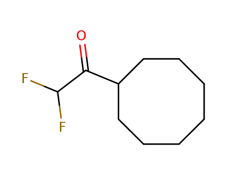 Molecular Structure of 127119-02-2 (Ethanone, 1-cyclooctyl-2,2-difluoro- (9CI))