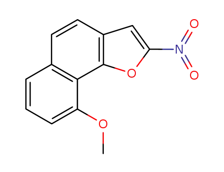 Molecular Structure of 117661-46-8 (9-Methoxy-2-nitronaphtho(1,2-b)furan)