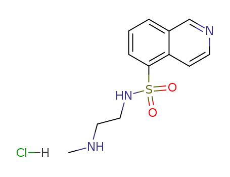 Molecular Structure of 116970-62-8 (N-(2-(methylamino)ethyl)-5-*isoquinolinesulfonami)